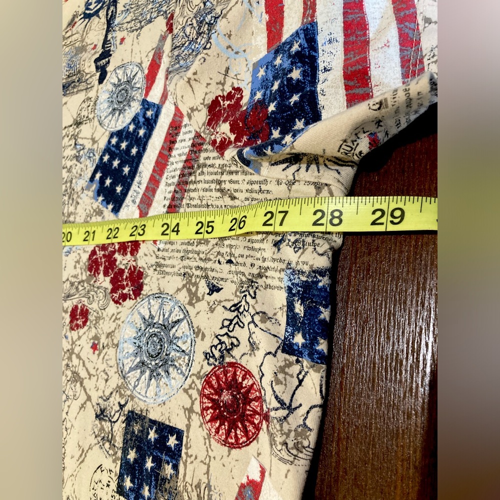 Plus Size Patriotic Short Sleeve Tee Shirt Size 3X by Liz & Me - Picture 2 of 3